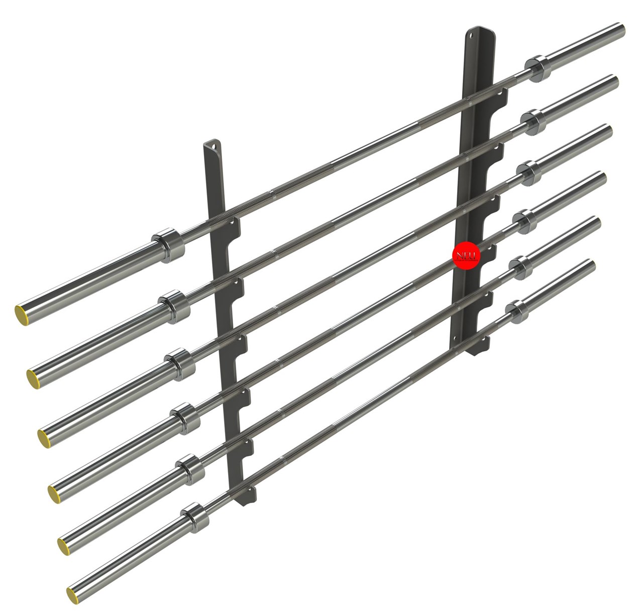 Bild von Exigo Olympic Bar Horizontal Wall Gun Rack 