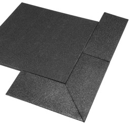 Bild von Gymfloor - Rubber Tile System - Aufgehelemente Rand und Ecken - 30 mm Stärke