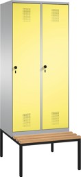 Zeige Details für Garderobenschränke einteilig S 3000 EVOLO mit Sitzbank 2 Fach mit 300 mm breiten Stahltüren Bild von Garderobenschränke einteilig S 3000 EVOLO mit Sitzbank 2 Fach mit 300 mm breiten Stahltüren