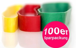 Bild von Rubberband, rot = mittel - 100er Sparpackung