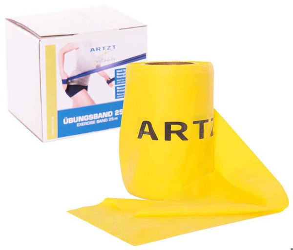 Bild von ARTZT vitality Übungsband Rolle 25 m, leicht / gelb