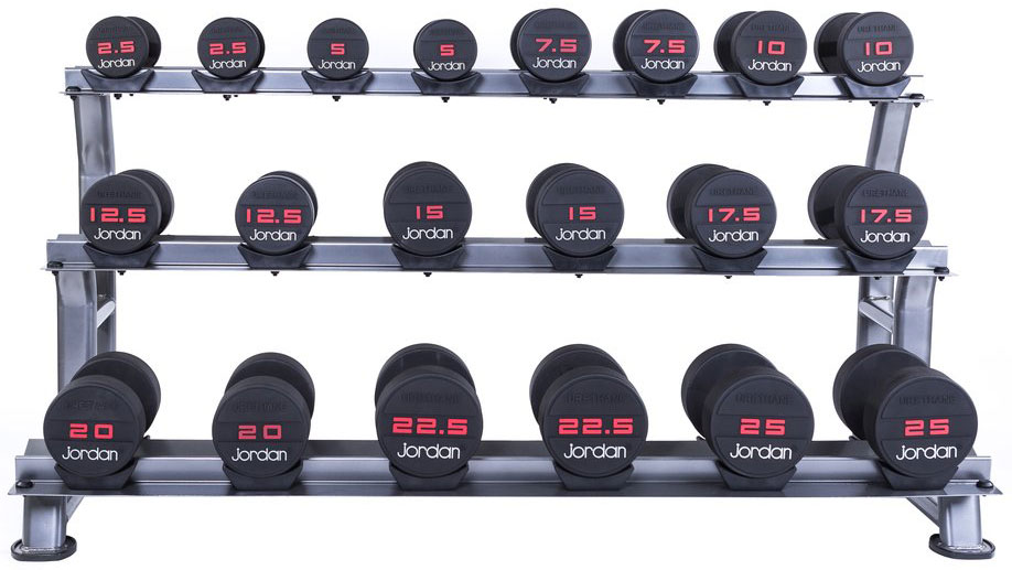 Bild von jordan Dumbbell Rack-Kurzhantelablage 3-stufig, mit Halbschalen