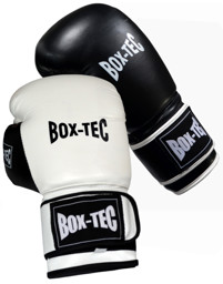 Bild von Box-Tec Boxhandschuhe "Black & White", PU