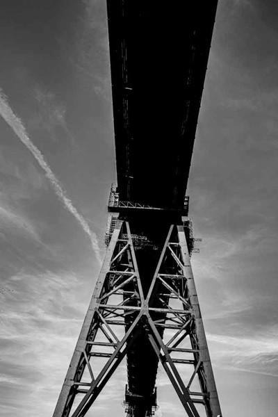 Bild von Brücke 0011 Bild auf Fotoleinwand - 120 x 80 cm - Holzkeilrahmen 