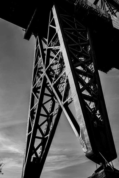 Bild von Brücke 0025 Bild auf Fotoleinwand - 120 x 80 cm - Holzkeilrahmen 