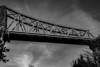 Bild von Brücke 0033 Bild auf Fotoleinwand - 120 x 80 cm - Holzkeilrahmen 