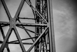 Bild von Brücke 0045 Bild auf Fotoleinwand - 120 x 80 cm - Holzkeilrahmen 