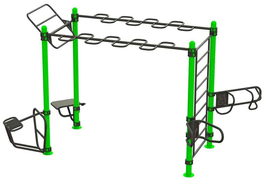 Picture of Calisthenics Outdoor Functional Training Station for up To 10 Users 30-03860- C1-0009