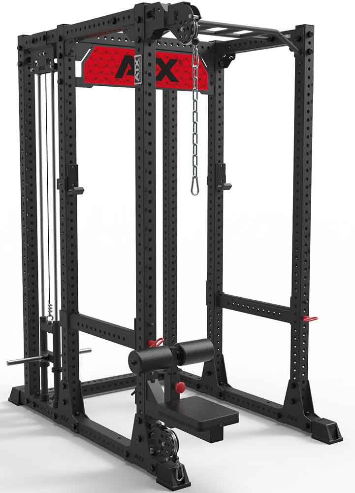 Bild von ATX Power Rack Komplettset-240 mit Latzugstation Plate Load