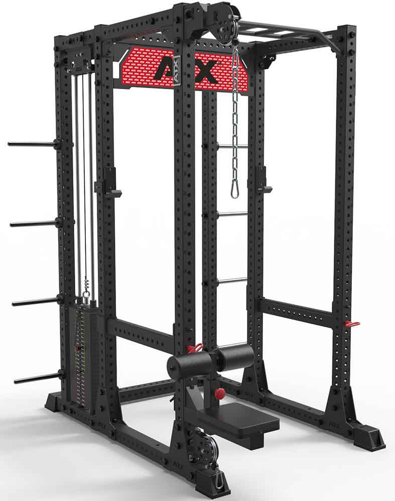Bild von ATX Power Rack Komplettset-320 mit Latzugstation-Steckgewichte