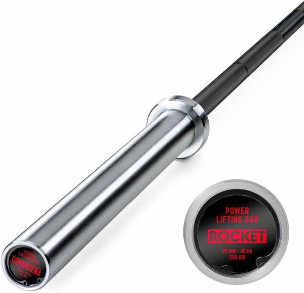 Bild von Powerlifting Bar 220K - Black Oxid / Bright Zinc ATX® Rocket Series