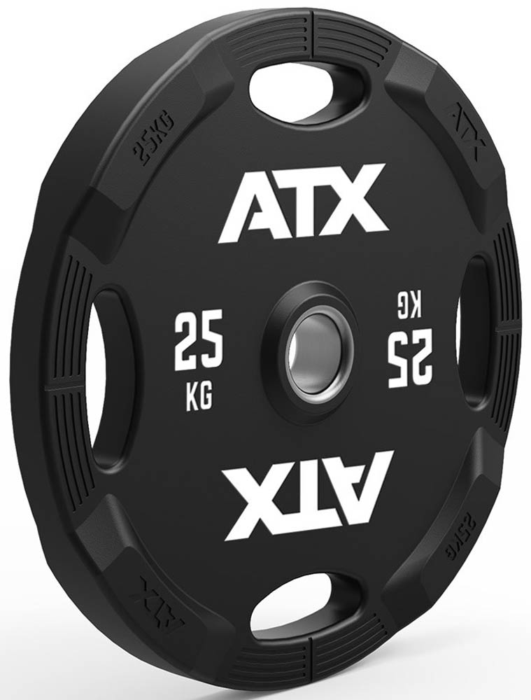 Bild von ATX Polyurethan 4-Grip Hantelscheiben 50 mm - 1,25 kg bis 25 kg