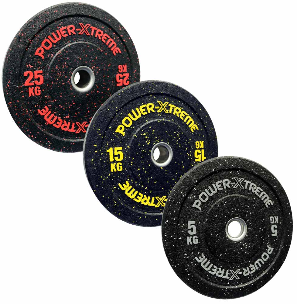 Picture of POWER-XTREME Hantelscheibe, Bumper Plate, Gummigranulat, 51mm