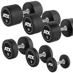 Zeige Details für PRO-Style - Rubber Dumbbell - ATX® - Hantelsatz 5 - 20 kg Bild von PRO-Style - Rubber Dumbbell - ATX® - Hantelsatz 5 - 20 kg