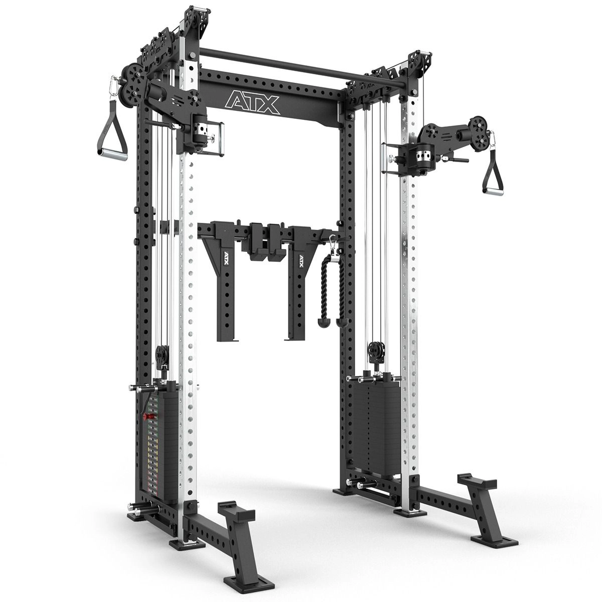 ATX Cable Half Rack mit 2 x 90 kg Steckgewichten